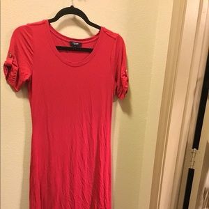 Red T-shirt Dress